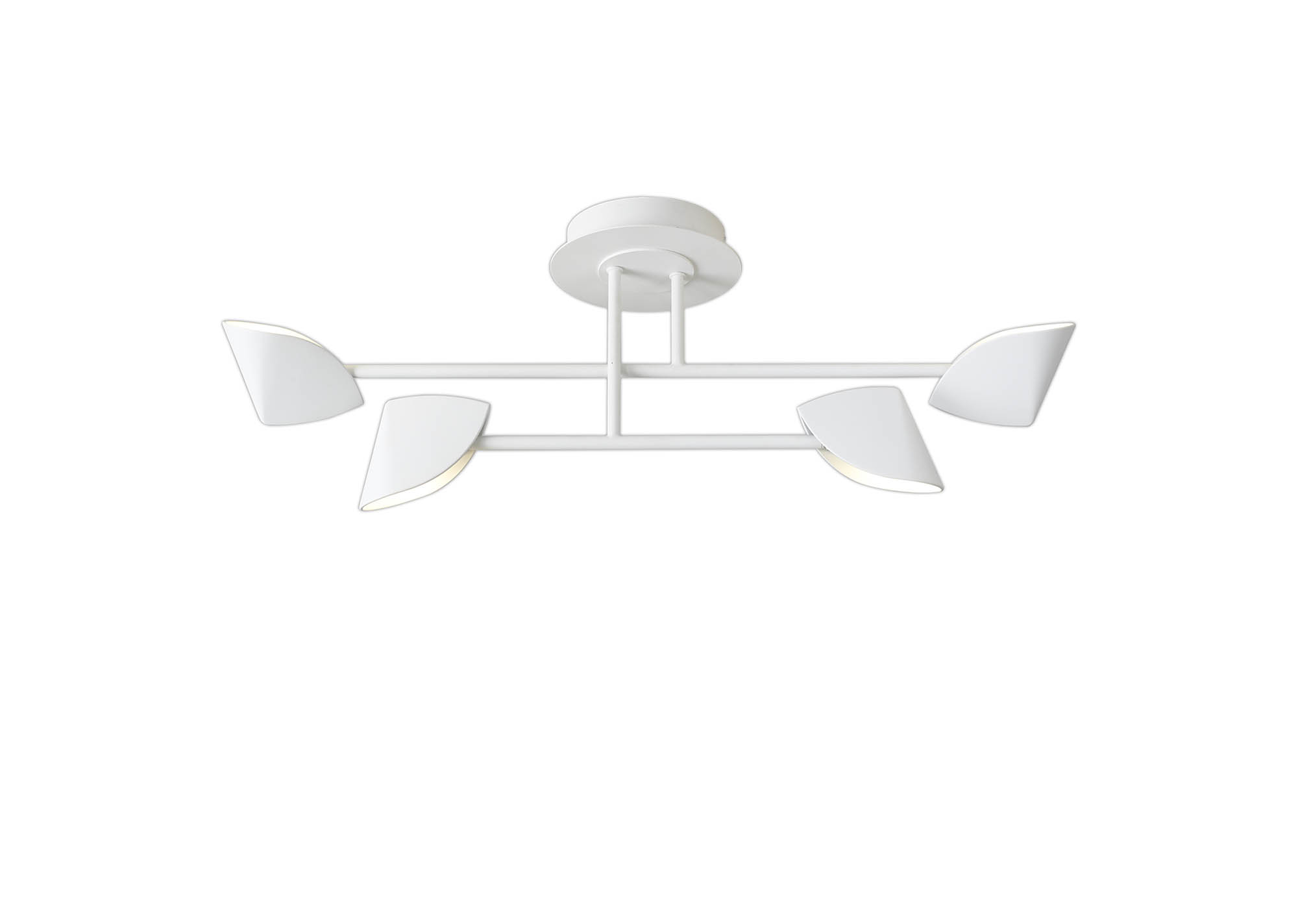Capuccina White Ceiling Lights Mantra Semi Flush Fittings